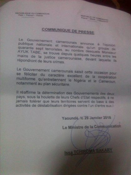 communique-extradition-des-leaders-anglophones-au-cameroun-matango-club
